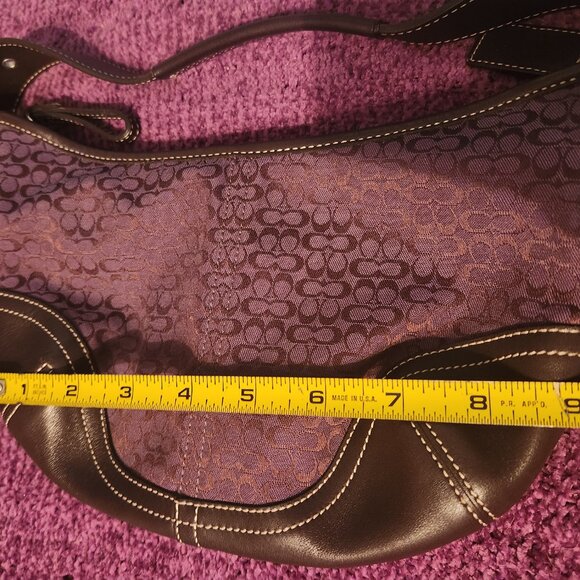 Coach Vintage Small Hobo Bag - Rare Purple Signature - Like New - Picture 11 of 12